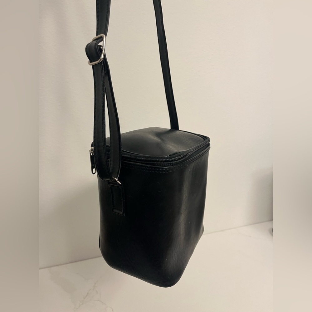 Black Bucket Bag Vintage Polaroid Camera Bag